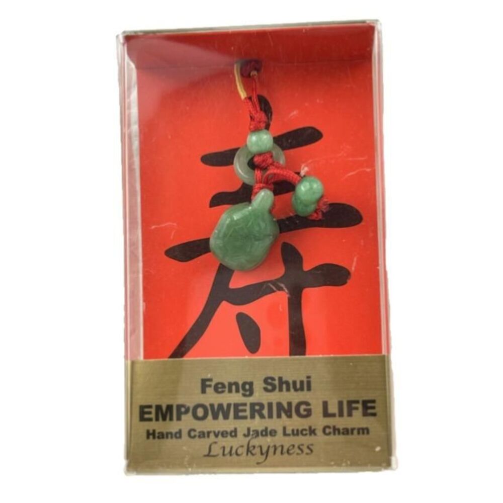 Zorbitz Jade Feng Shui Luck Charm Multicolor Empowering Life Pendant Decor Charm